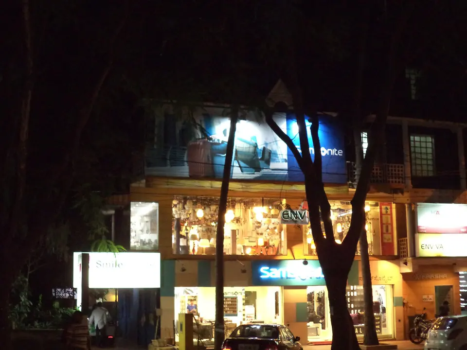A tree-lined street in Indiranagar, Bengaluru
